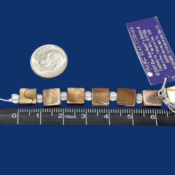 Mixed Lot Shell Beads Jewelry Crafts Mother Of Pearl Nugget Chip Teardrop Square - Picture 6 of 10